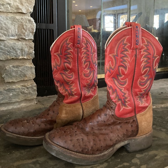 Tony lama ostrich boots - Picture 1 of 2